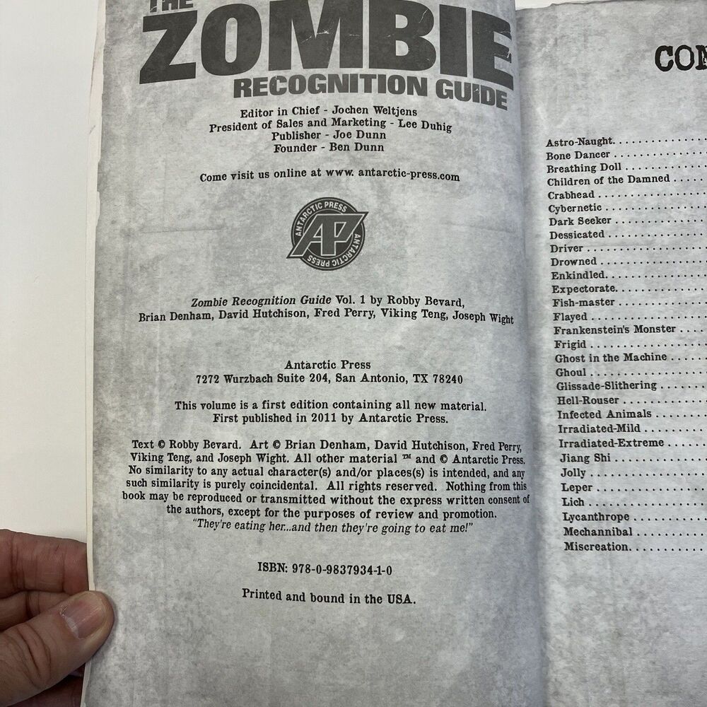 Zombie Recognition Guide by Robby Bevard: Used - Picture 7 of 12